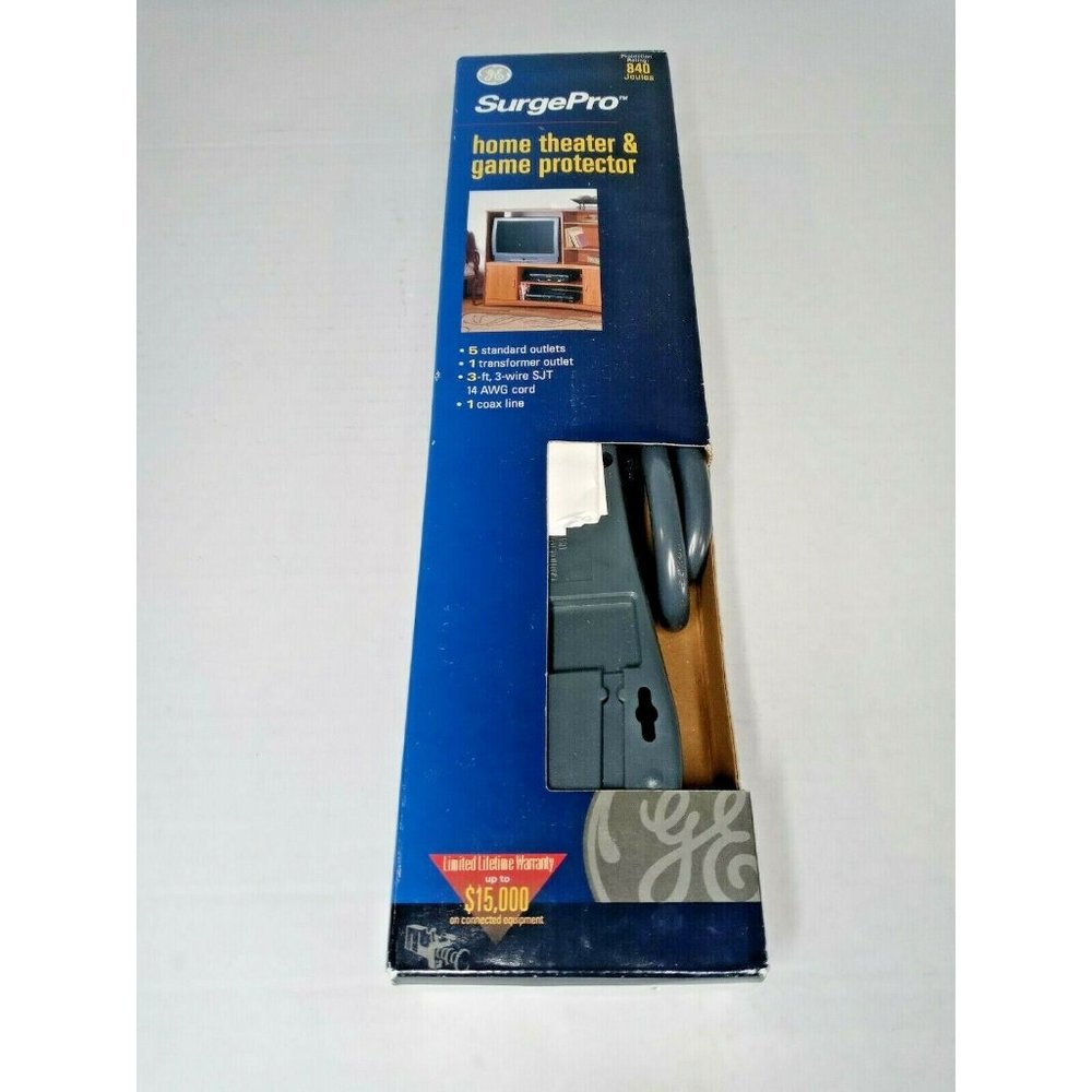SurgePro Home Theater & Game Protector 5 Standard Outlets New